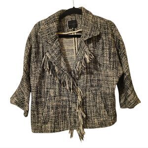 HOTEL PARTICULIER Black/White Tweed Jacket - Size‎ XS